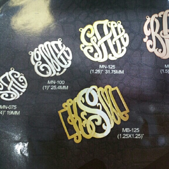 Sterling silver Monogram necklace - Picture 1 of 4