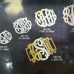 Sterling silver Monogram necklace