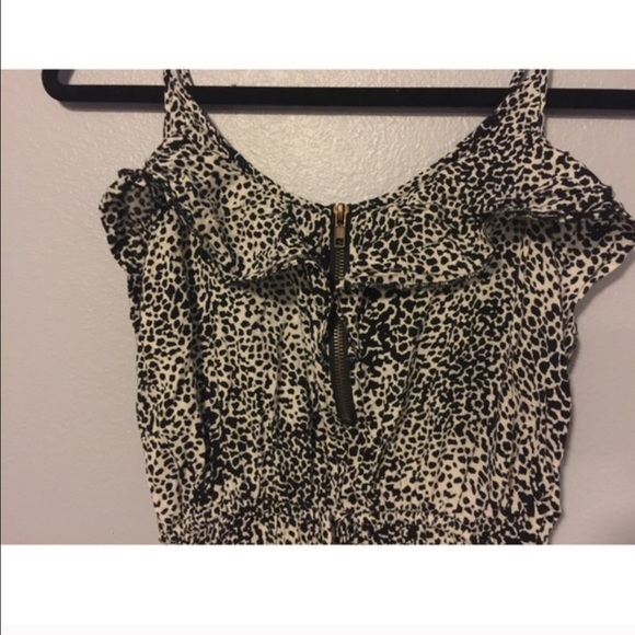 Black & white cheetah romper - Picture 2 of 4