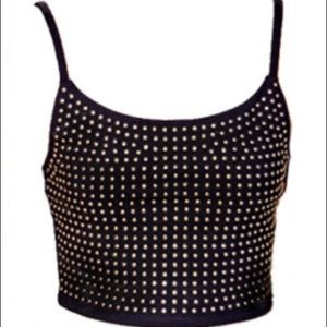 Gold studded bralette