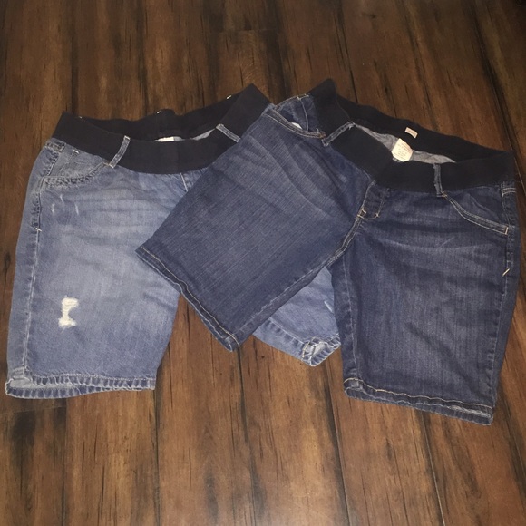 Two pairs of Old Navy Maternity Shorts