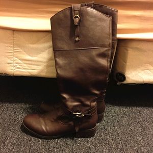 Tall brown fall boots!