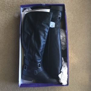 Madden Girl black riding boots