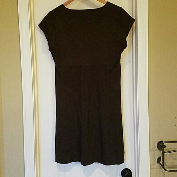 Horny Toad Knit Cap Sleeve Brown Dress - Picture 4 of 4