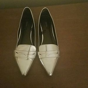 Silver Patent Leather Flats