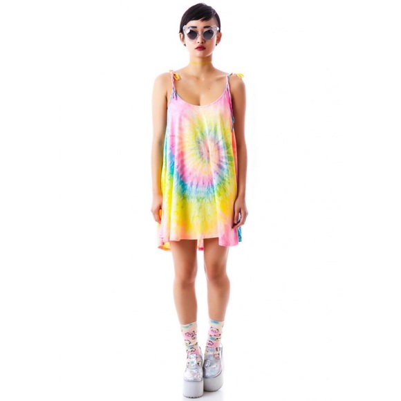 UNIF Pusher Tie Dye Dress