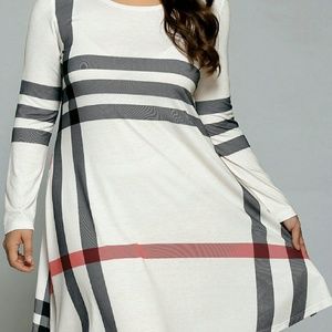 Plus Size stripe dress