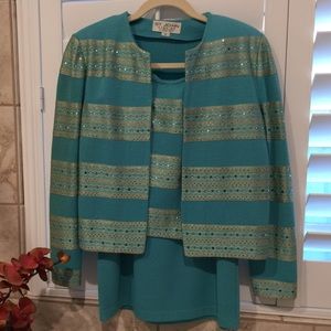 St John Evening Jacket, shell and matching skirt