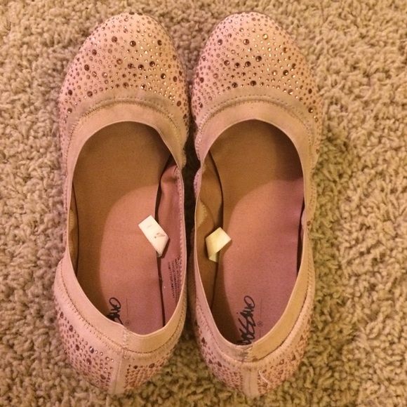 Mossimo Pink Sparkly Ballet Flats 10 - Picture 2 of 2