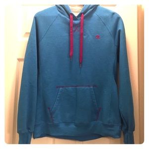 Blue and pink Champion sweatshirt