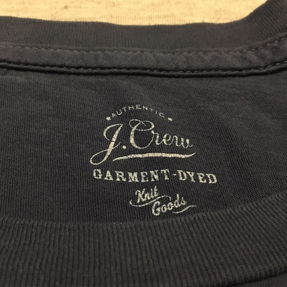 Navy J. Crew Garment-Dyed T Shirt