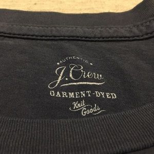 Navy J. Crew Garment-Dyed T Shirt