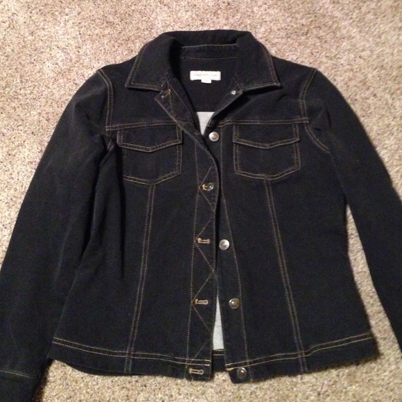 Black Coldwater Creek denim jacket