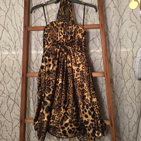 Jessica McClintock leopard dress
