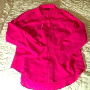 Fuchsia button down