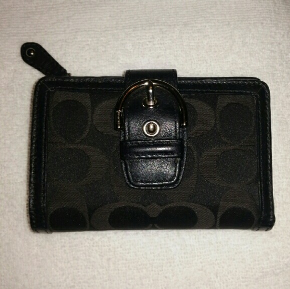 Coach Black Mini Wallet