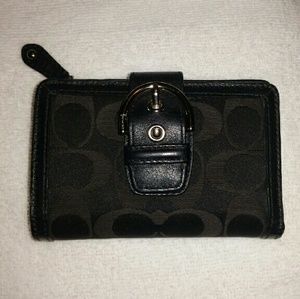 Coach Black Mini Wallet