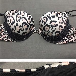 VS bra (2) and brown boots