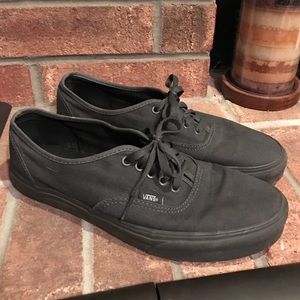 Vans solid grey shoes
