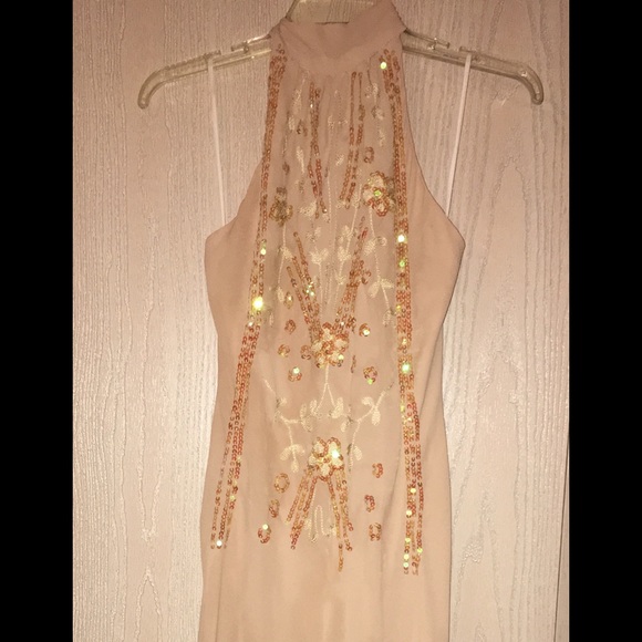 Gold Halter top dress