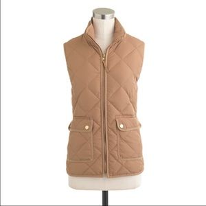 JCREW Tan Puffer Vest