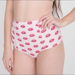 Lip Print Brief Bottoms