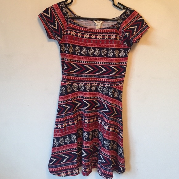 tribal print skater dress