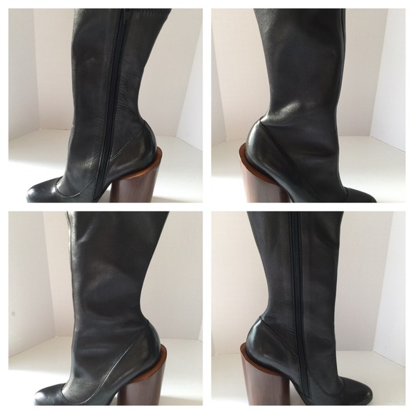 GIVENCHY STRETCH LEATHER BOOTS Sz 36 MSRP: $1395 - Picture 3 of 4