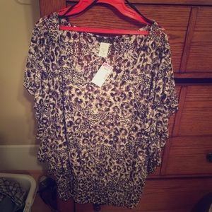 Deb Lace Cheetah top