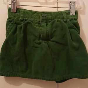 Childrens Place Green Corduroy Skirt Girls 3T