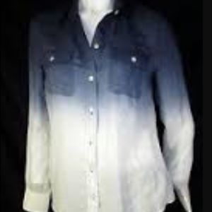 Winter SALE 💖❤️️Lucky Brand Ombré Shirt -Large