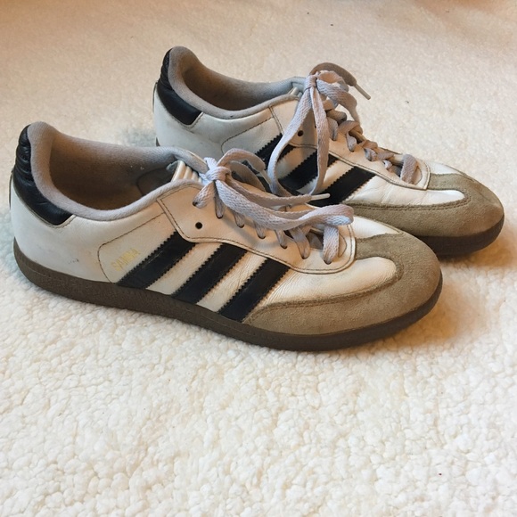 Adidas Other - *Sold* White and Black Adidas Sambas
