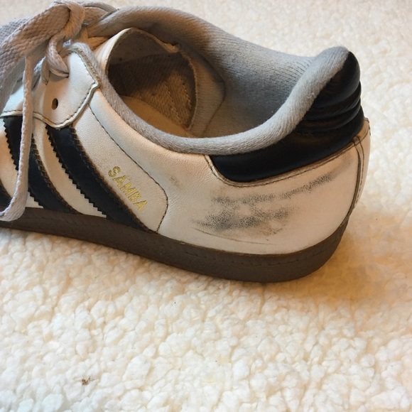 *Sold* White and Black Adidas Sambas - Picture 3 of 4