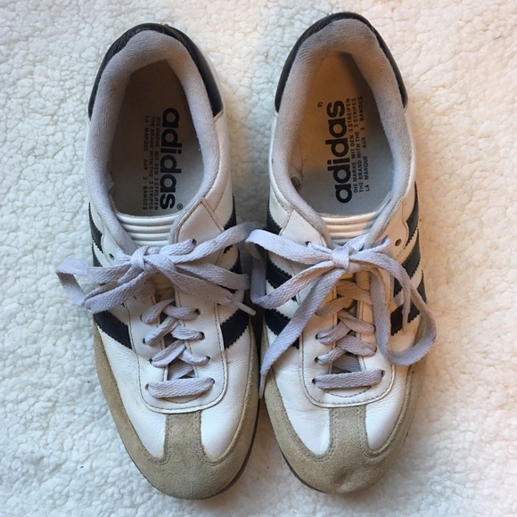 *Sold* White and Black Adidas Sambas - Picture 4 of 4