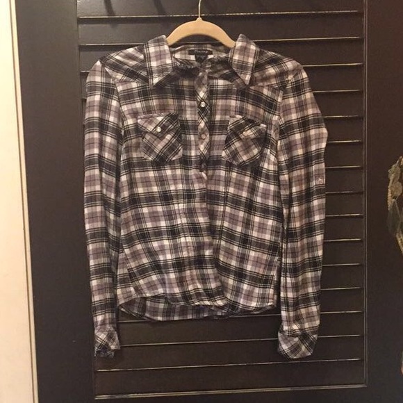 black and white flannel