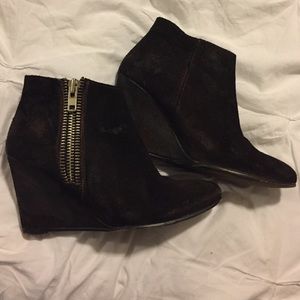 Free People brown/black booties