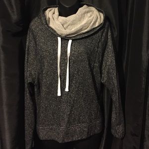 Snowboarding styled sweatshirt.