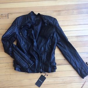 Black Faux Leather Jacket