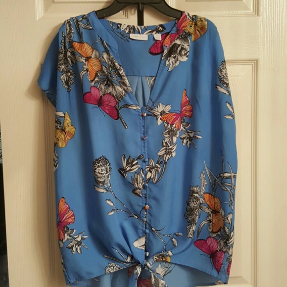 Super Fun Butterfly NY&Co. Blouse (L)