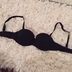 Vs Pink Black Multi way Push-Up Bra 32aa