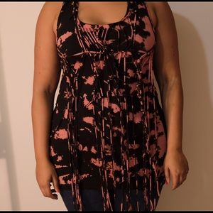 Tie dye fringe tunic from River Island