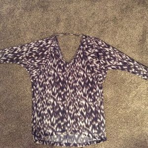 Multi-colored blouse.