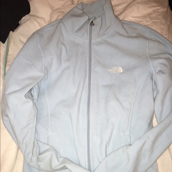 Light blue north face light fleece