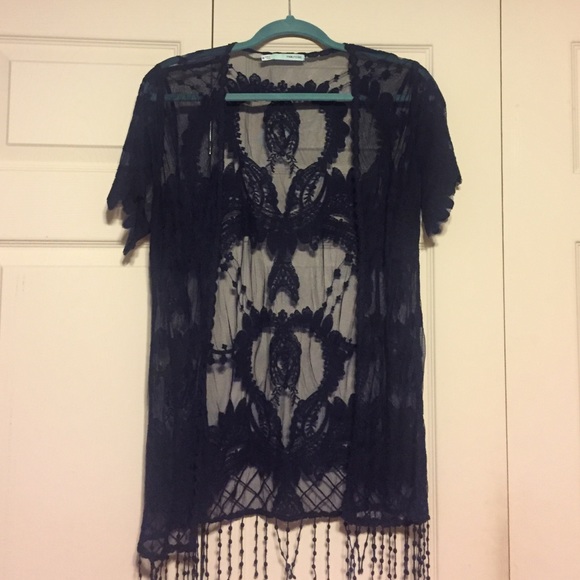 Maurice's lace cardigan.