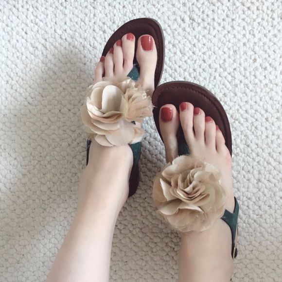 Flower flip flop sandles women shoes - Picture 1 of 4