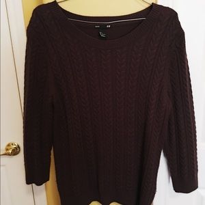 Purple Knit Sweater
