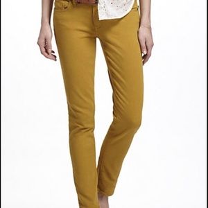 Anthropology pilcro mustard jeans