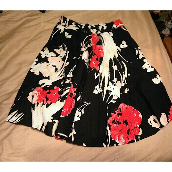 SOLD! Abercrombie Floral A-Line Skirt