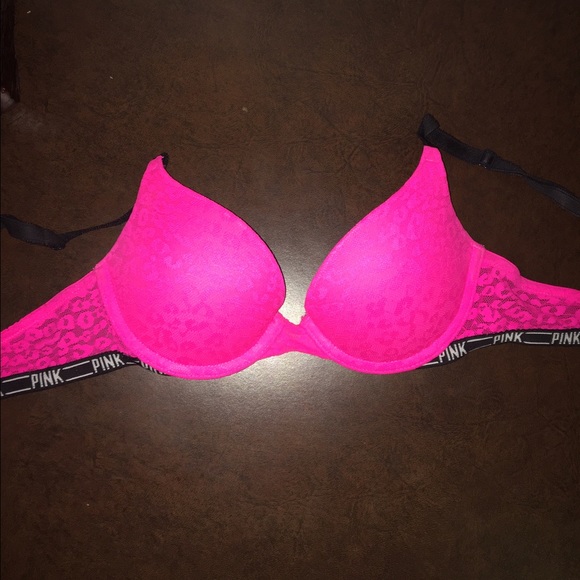 Hot pink Victoria Secret push up bra