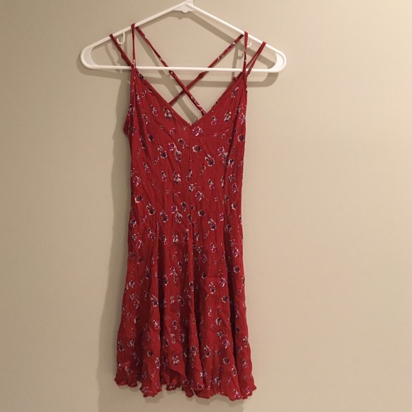 Dark red/brown sun dress
